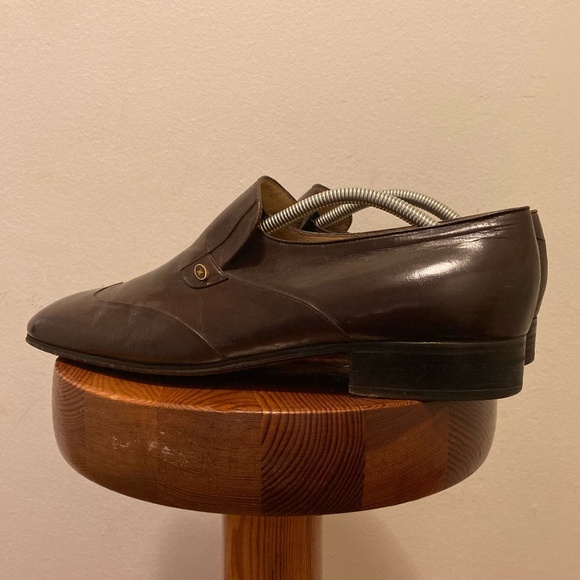 Artioli Classic Brown Leather Slip-On Dress Shoes main image 4